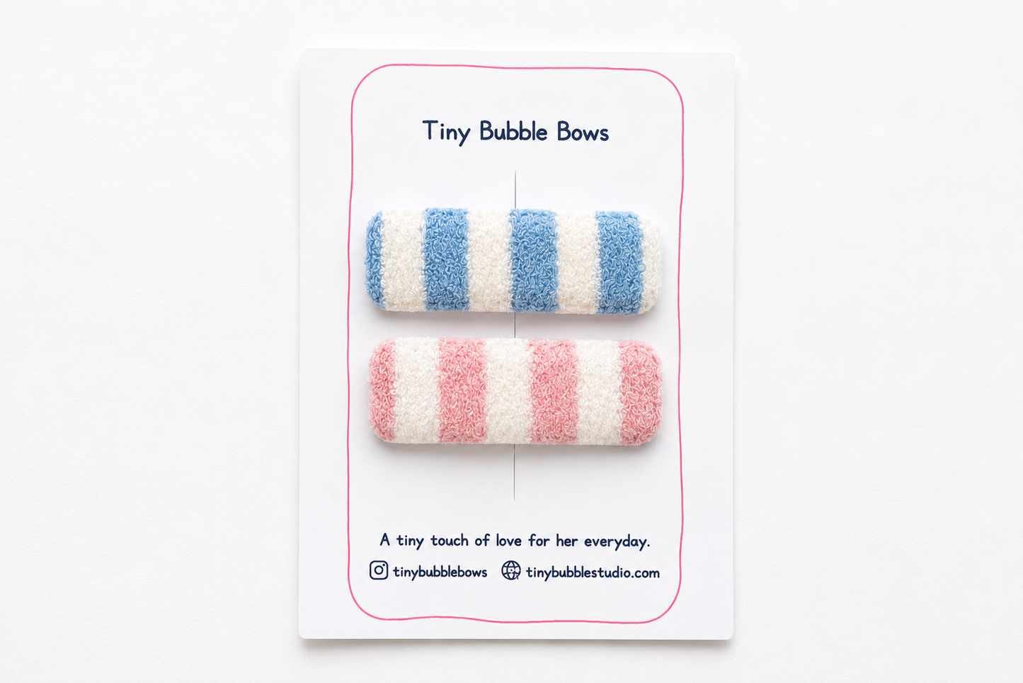 Everyday Stripe Snap Hair Clips for Baby, Toddler & Girls | Handmade Kids Hair Clips