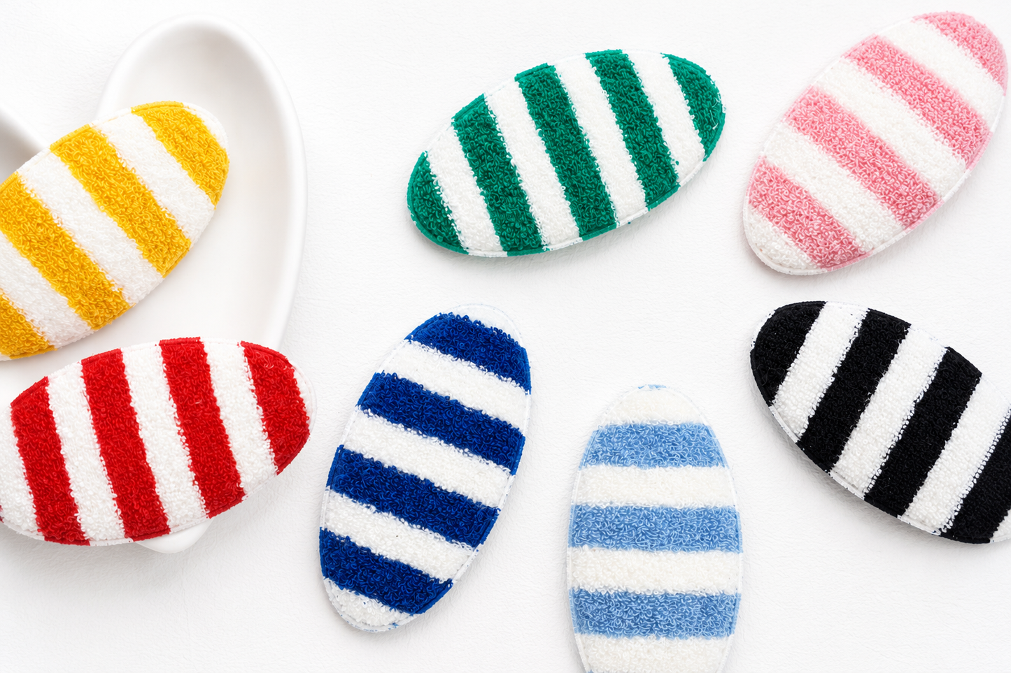 Everyday Stripe Oval Snap Hair Clips for Baby, Toddler & Girls | Handmade Kids Hair Clips