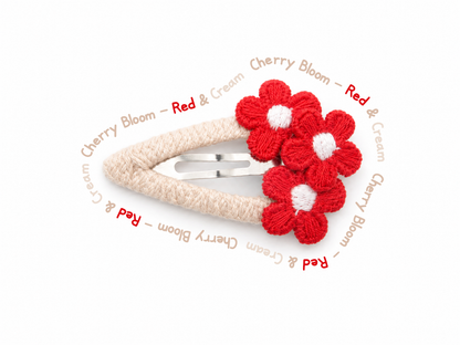 Little Bouquet Flower Snap Hair Clips for Baby, Toddler & Girls | Handmade Kids Hair Clips