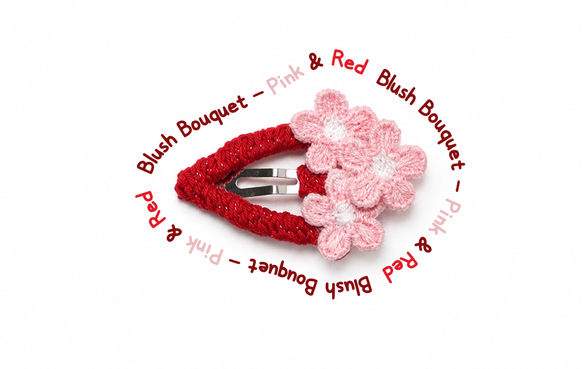 Little Bouquet Flower Snap Hair Clips for Baby, Toddler & Girls | Handmade Kids Hair Clips
