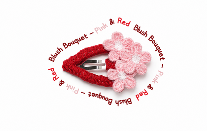 Little Bouquet Flower Snap Hair Clips for Baby, Toddler & Girls | Handmade Kids Hair Clips