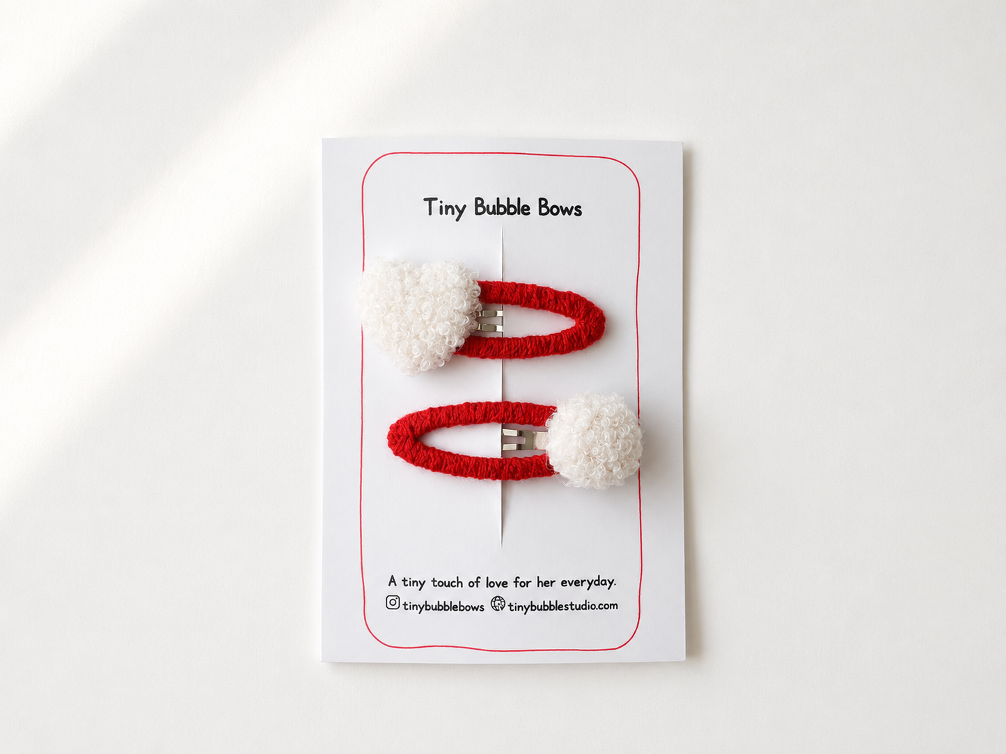 Bubble Pom Pom Snap Hair Clips for Girls | Handmade Kids Hair Clip Set