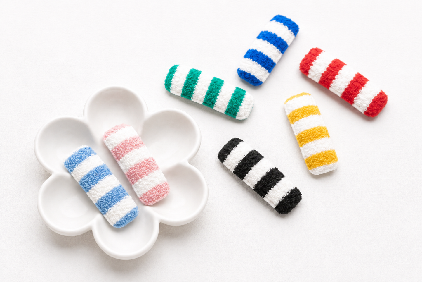 Everyday Stripe Snap Hair Clips for Baby, Toddler & Girls | Handmade Kids Hair Clips