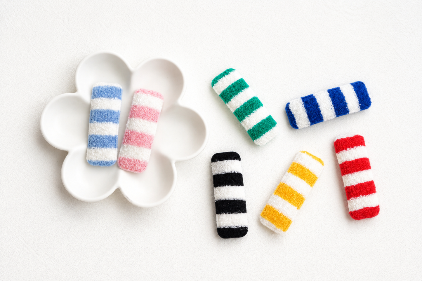 Everyday Stripe Snap Hair Clips for Baby, Toddler & Girls | Handmade Kids Hair Clips