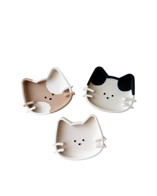 Kitty Tray – Jesmonite Ring Dish, Kitty Jewelry Holder, Trinket Tray, Soap Dish, Pet Lover Gift, Custom Color