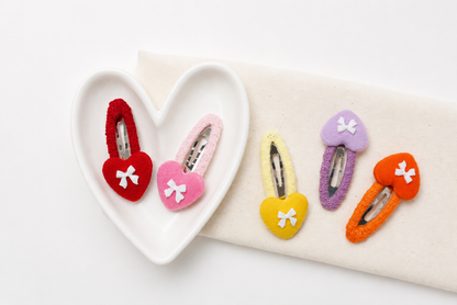 Heart Bow Hair Clip for Babies, Toddlers & Girls